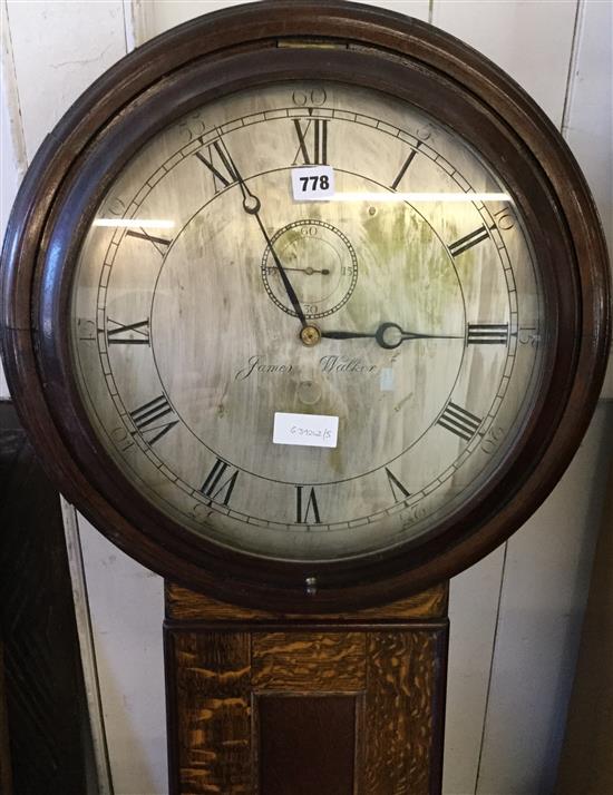 James Walker - oak wall clock